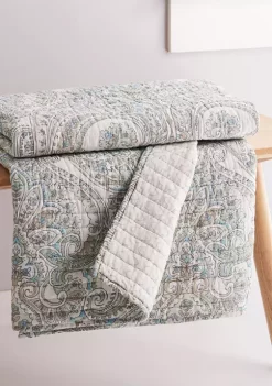 Hot Sale 🧨 Levtex Home Assisi Mint Quilted Throw 😀 -Cheap Levtex Store Belk 2881