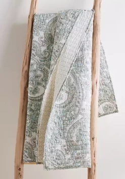 Hot Sale 🧨 Levtex Home Assisi Mint Quilted Throw 😀 -Cheap Levtex Store Belk 2882