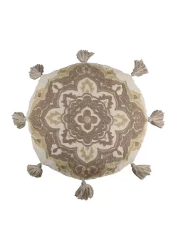 Wholesale 🧨 Levtex Astrid Embroidered Round Pillow ⌛