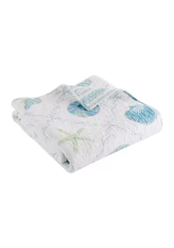 Wholesale 💯 Levtex Home Marine Dream Seaglass Quilted Throw 🌟
