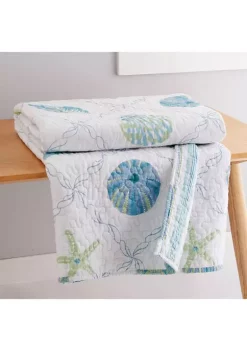Wholesale 💯 Levtex Home Marine Dream Seaglass Quilted Throw 🌟 -Cheap Levtex Store Belk 2991