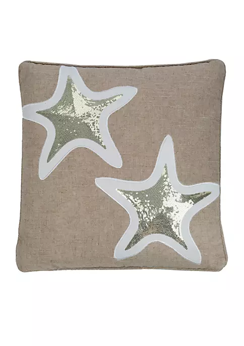Wholesale ๐ Levtex Naples Sequin Starfish Pillow โจ 4 Wholesale ๐ Levtex Naples Sequin Starfish Pillow โจ - Image 2