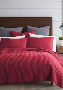 Best deal ✨ Levtex Home Cross Stitch Bright White Reversible Quilt Set 🔥 -Cheap Levtex Store Belk 305