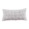 Outlet ❤️ Levtex Home Pippa Embroidered Leaves Pom Pillow 🤩 -Cheap Levtex Store Belk 3057
