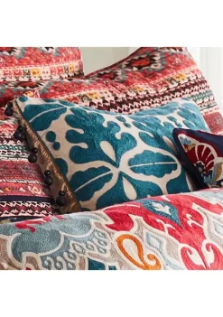 Flash Sale ✨ Levtex Home Vista Navy Crewel Beaded Pillow 🔔 -Cheap Levtex Store Belk 3084