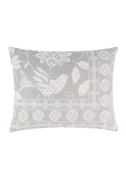 Buy 🔔 Levtex Home Filigree Gray Bird Pillow 👏 -Cheap Levtex Store Belk 3092