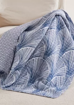 Promo ✔️ Levtex Home Wexford Blue  Quilted Throw  🌟