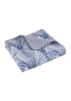 Promo ✔️ Levtex Home Wexford Blue  Quilted Throw  🌟 -Cheap Levtex Store Belk 3118