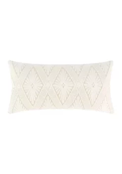 Coupon 😉 Levtex Home Lorrance Diamond Embroidered Pillow 🎉 -Cheap Levtex Store Belk 3123