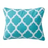 Cheap 🌟 Levtex Home Karolynna Teal Lattice Pillow 🎉