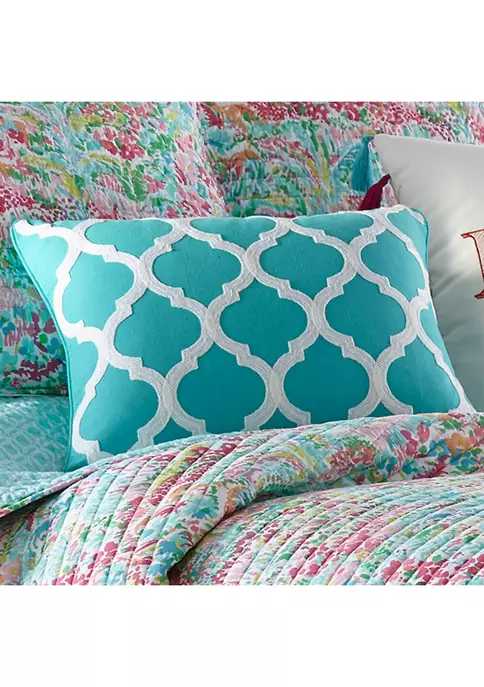 Cheap π Levtex Home Karolynna Teal Lattice Pillow π 4 Cheap π Levtex Home Karolynna Teal Lattice Pillow π - Image 2