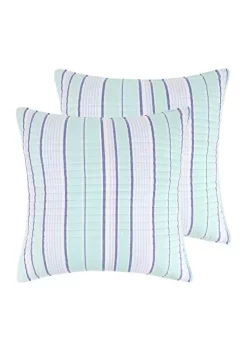 Buy 🥰 Levtex Home Deep Sea Multicolor Euro Shams - 2 Pack 🎉 -Cheap Levtex Store Belk 3213