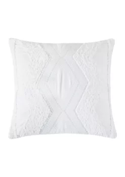Best Sale 😀 Levtex Blue Sea Chenille Tufted Pillow 🥰 -Cheap Levtex Store Belk 3268