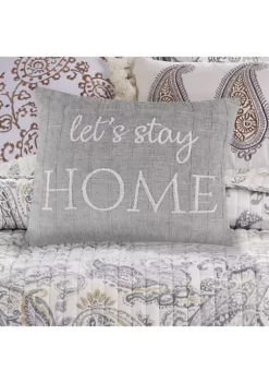 Flash Sale ⌛ Levtex Home Maribelle Let's Stay Home Pillow ⌛ 7 Flash Sale ⌛ Levtex Home Maribelle Let's Stay Home Pillow ⌛ -Cheap Levtex Store Belk 3281
