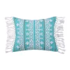 Cheap 😀 Levtex Deniza Embroidered Fringe Pillow 🌟 -Cheap Levtex Store Belk 3297