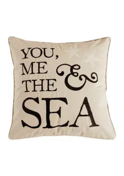 Coupon 🎉 Levtex Home Cerralvo You Me Sea Pillow 🔥 -Cheap Levtex Store Belk 3302
