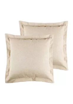 New ⭐ Levtex Home Presidio Sparkle Burlap Euro Sham, Set of 2 👍