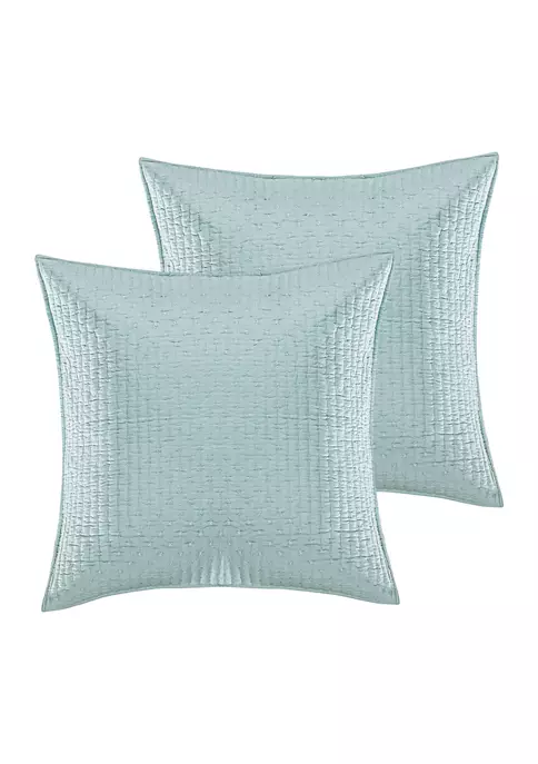 Discount 😉 Levtex Home Cross Stitch Bright White Euro Sham Set of 2 ✔️ 6 Discount 😉 Levtex Home Cross Stitch Bright White Euro Sham Set of 2 ✔️ - Image 4