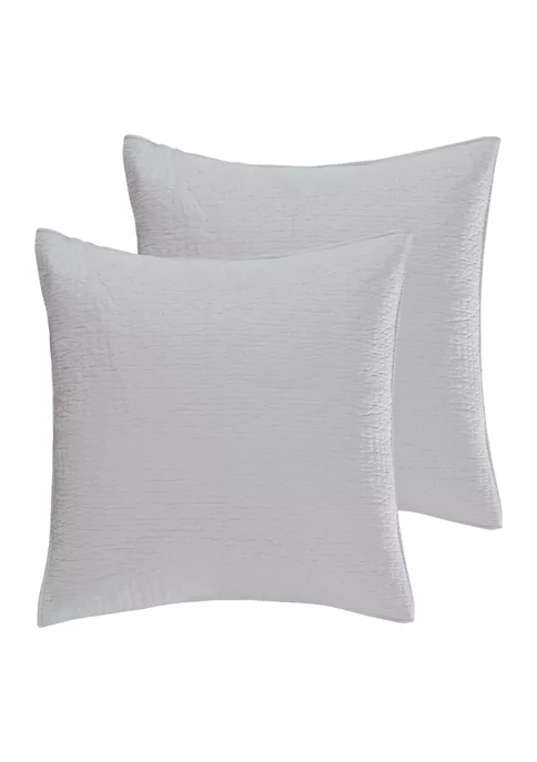 Discount 😉 Levtex Home Cross Stitch Bright White Euro Sham Set of 2 ✔️ 11 Discount 😉 Levtex Home Cross Stitch Bright White Euro Sham Set of 2 ✔️ - Image 9