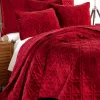 Cheap 🔔 Levtex Home BH Caserta Velvet Red King Quilt 🌟 -Cheap Levtex Store Belk 359