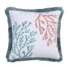 Best Sale 🌟 Levtex Bay Islands Coral Fringe Pillow 🎁 -Cheap Levtex Store Belk 3657
