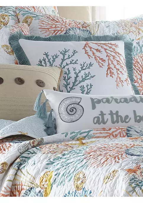 Best Sale ๐ Levtex Bay Islands Coral Fringe Pillow ๐ 4 Best Sale ๐ Levtex Bay Islands Coral Fringe Pillow ๐ - Image 2