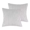 Buy 🥰 Levtex Home Tobago Stripe Charcoal Euro Sham Set of 2 👍