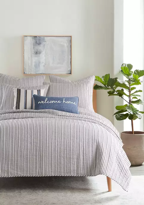 Buy 🥰 Levtex Home Tobago Stripe Charcoal Euro Sham Set of 2 👍 5 Buy 🥰 Levtex Home Tobago Stripe Charcoal Euro Sham Set of 2 👍 - Image 3