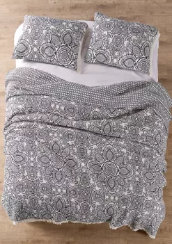 Brand new ⌛ Levtex Home Coronado Fringe Full/Queen Quilt Set 💯 -Cheap Levtex Store Belk 3696