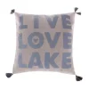 Promo 😀 Levtex Home Live Love Lake with Tassels Pillow 🔔