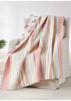 Deals 😉 Levtex Home Coral Brighton Quilted Throw 🤩