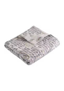 Wholesale 😀 Levtex Home Maribelle Neutral Quilted Throw ⌛ -Cheap Levtex Store Belk 3752