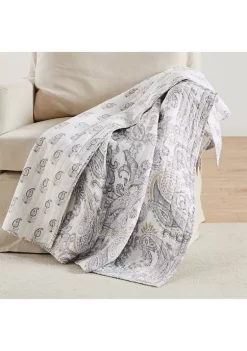 Wholesale 😀 Levtex Home Maribelle Neutral Quilted Throw ⌛ -Cheap Levtex Store Belk 3753