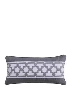 New 😉 Levtex Home Montecito Crewel Pillow 😉 -Cheap Levtex Store Belk 3756