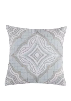 Discount 👍 Levtex Home Darcy Spa Silver Pillow ❤️ -Cheap Levtex Store Belk 3785