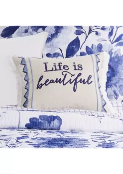 Top 10 ✨ Levtex Home Riella Garden Life is Beautiful Pillow 🎁 -Cheap Levtex Store Belk 3794