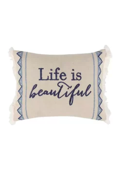 Top 10 ✨ Levtex Home Riella Garden Life is Beautiful Pillow 🎁 -Cheap Levtex Store Belk 3796