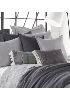 Cheap 😍 Levtex Home Black Pieced Appliqué Tassel Pillow 🔥