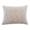 Cheapest 🎁 Levtex Home Sanira Taupe Lace Overlay Pillow 🤩 -Cheap Levtex Store Belk 3849
