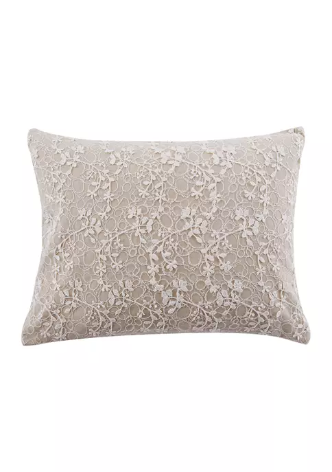 Cheapest ๐ Levtex Home Sanira Taupe Lace Overlay Pillow ๐คฉ 3 Cheapest ๐ Levtex Home Sanira Taupe Lace Overlay Pillow ๐คฉ