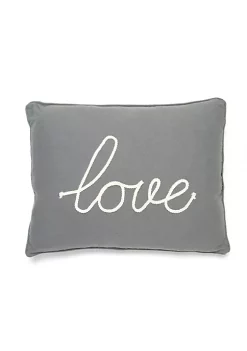 Coupon 👍 Levtex Home Love Pillow Grey 💯 -Cheap Levtex Store Belk 3888