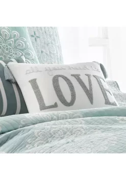 Flash Sale 😍 Levtex Home Lara Spa Love Pillow ⌛ -Cheap Levtex Store Belk 3890