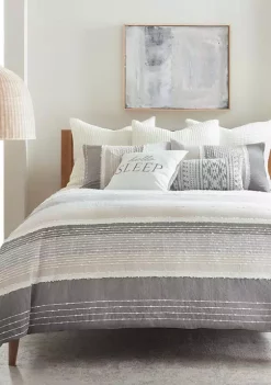 Flash Sale ⌛ Levtex Home Santander Crewe Stitched Pillow ✔️ -Cheap Levtex Store Belk 3902