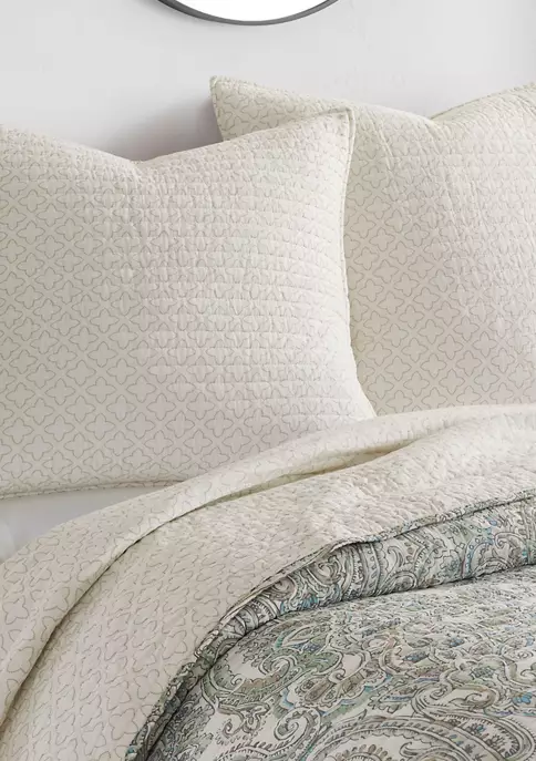 Outlet ✔️ Levtex Home Assisi Mint Euro Sham 2pk 🎉 4 Outlet ✔️ Levtex Home Assisi Mint Euro Sham 2pk 🎉 - Image 2
