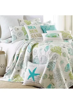 Top 10 😍 Levtex Home Biscayne Sea Sun Sand Pillow 🔔 -Cheap Levtex Store Belk 3949