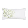 Brand new ⭐ Levtex Home Biscayne Coral Green Embroidered Pillow 🔔