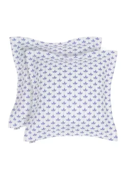 Cheap 😍 Levtex Home Linnea Blue Euro Sham Set of 2 😍