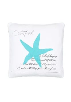 Coupon 😀 Levtex Home Biscayne Teal Starfish Pillow ❤️ -Cheap Levtex Store Belk 3998