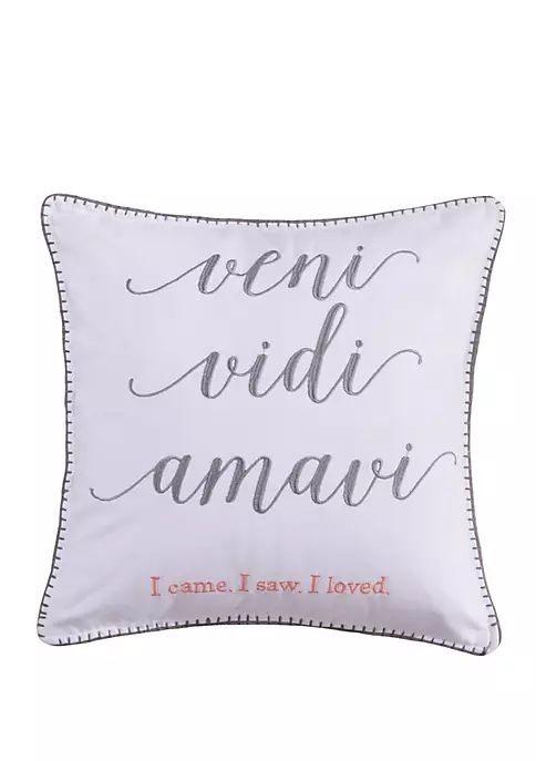 Best deal 😍 Levtex Home Darcy Veni Vidi Pillow 👏 3 Best deal 😍 Levtex Home Darcy Veni Vidi Pillow 👏