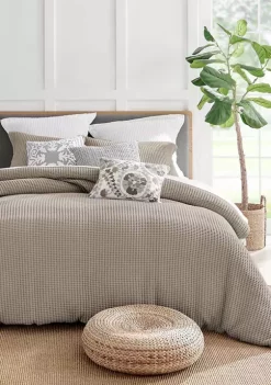 Best Pirce ๐ Levtex Home Mills Waffle Beige Fawn Full/Queen Duvet Set ๐